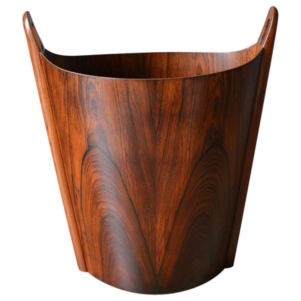 Rosewood Wastebasket by Einar Barnes for P.S. Heggen, circa 1965