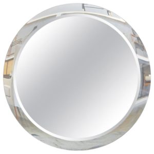 Custom Round Double Beveled Mirror