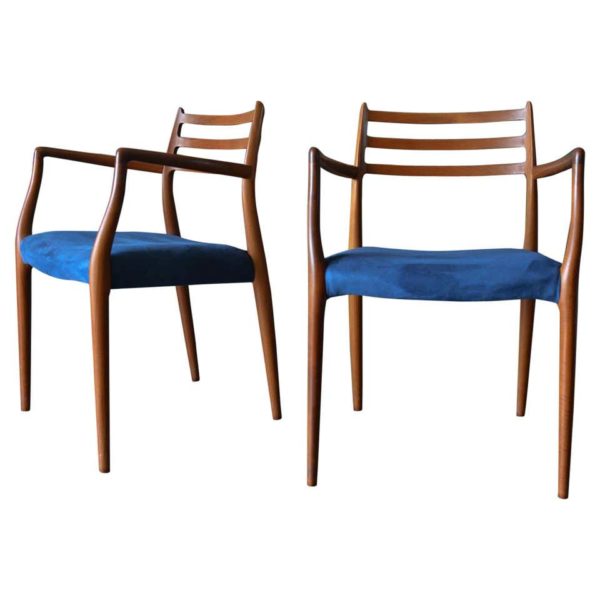 Niels Moller Model 62 Teak Armchairs, circa 1960