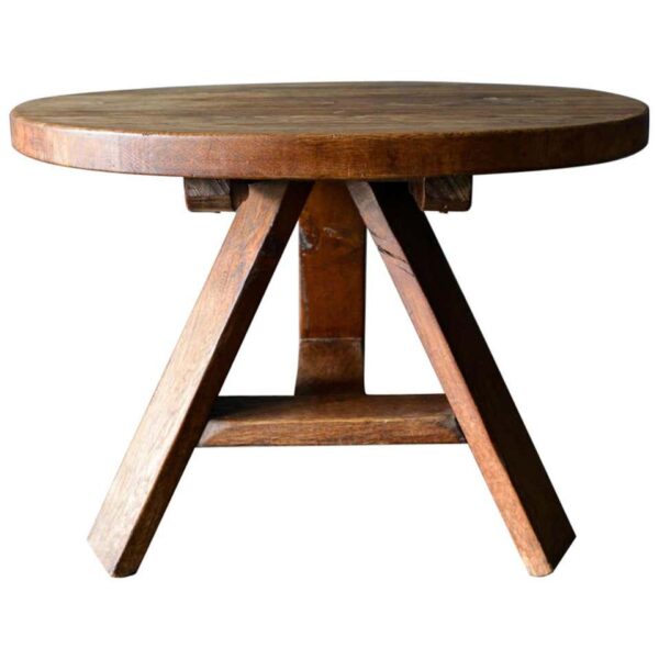 Primitive Round Dining or Center Table