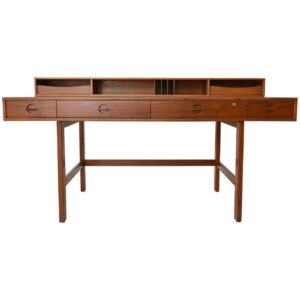 Teak Flip-Top Partners Desk by Peter Løvig Nielsen, circa 1970