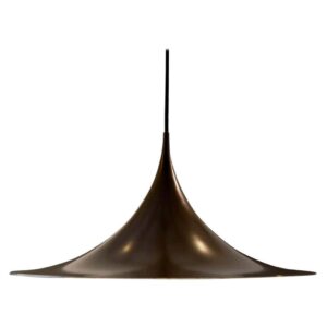 Semi Pendant Enameled Metal Light by Torsten Thorup & Claus Bonderup