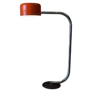 Chrome and Enameled Metal Floor lamp by Robert Sonneman, ca. 1970