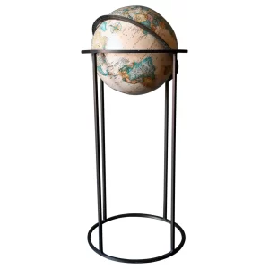 Vintage Replogle Articulating Globe on Brass Stand, Ca. 1970