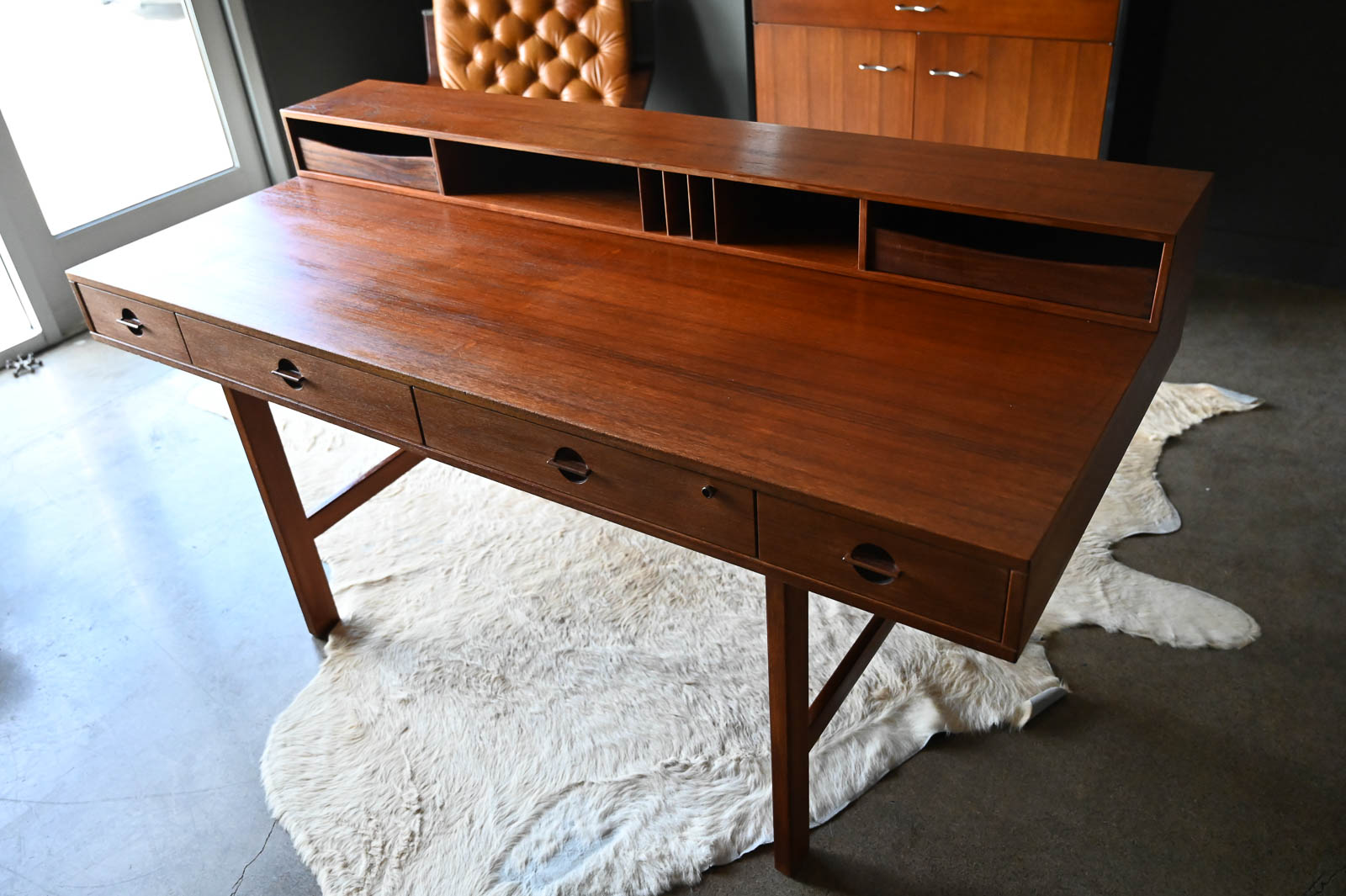 Teak Flip-Top Partners Desk by Peter Løvig Nielsen, circa 1970